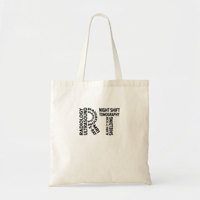 Bolso De Tela Acrónimo corto de RT (Frente)