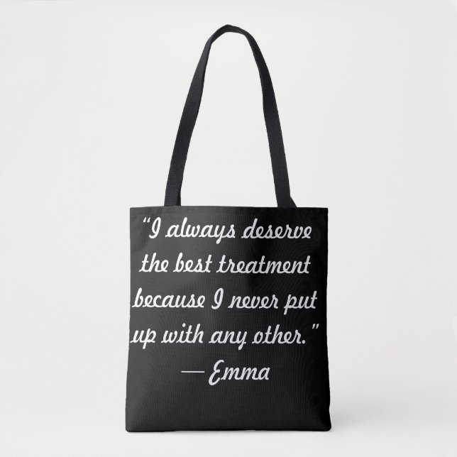 Bolso De Tela Actitud de Emma (Anverso)