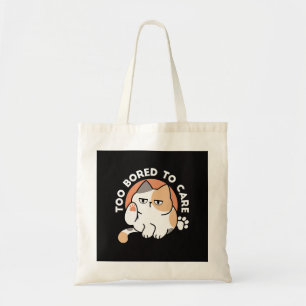 Bolso De Tela Actitud de Gato Perezoso – Demasiado Aburrido para