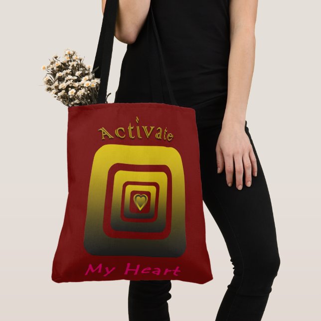 Bolso De Tela Activate My Heart (Detalle)