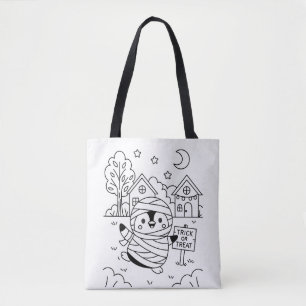 Bolso De Tela Actividad de Halloween personalizada para niños, M