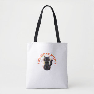 Bolso De Tela Actividad Purr-anormal de Cat Lover Halloween Spoo