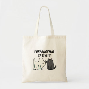 Bolso De Tela Actividad Purranormal Divertida Pulla de Gatos de