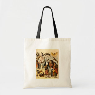 Bolso De Tela Acto entrenado 1899 del perro - poster del acto de