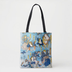 Bolso De Tela Actor Kabuki de rana, Kuniyoshi, Ukiyo-e