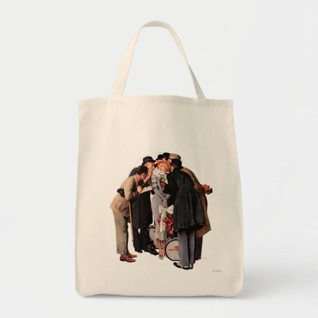 Bolso De Tela Actriz joven de Hollywood (Frente)