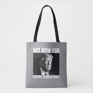 Bolso De Tela Actuar ahora para las generaciones futuras - Conci