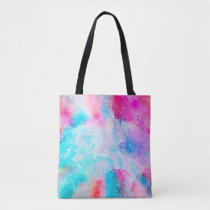 Bolso De Tela acuarela abstracta de arte de fondo