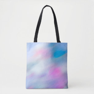 Bolso De Tela Acuarela abstracta de la onda multicolora