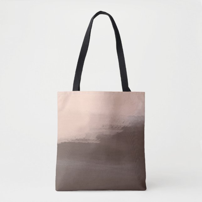 Bolso De Tela Acuarela abstracta de Mocha (Anverso)
