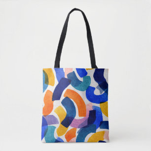 Bolso De Tela Acuarela abstracta vibrante Artística moderna