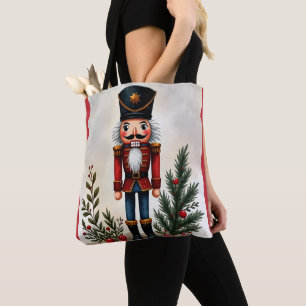 Bolso De Tela Acuarela Cascanueces de Navidad Ilustrado