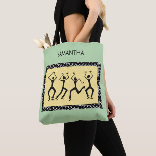 Bolso De Tela Acuarela de arte africano, impresionante Fiesta