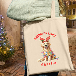 Bolso De Tela Acuarela de Jolly Festimes Acuarela Golden Retriev