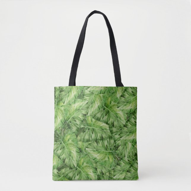 Bolso De Tela acuarela de lirio (Anverso)