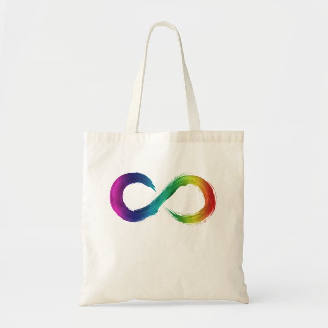 Bolso De Tela Acuarela de neurodiversidad (Frente)