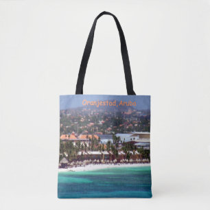 Bolso De Tela Acuarela de Oranjestad, Aruba