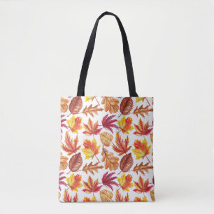 Bolso De Tela Acuarela de otoño de composición botánica, perfect