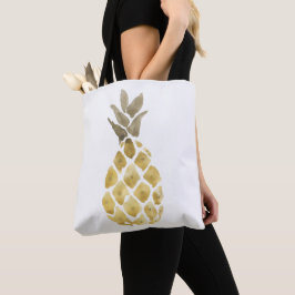 Bolso De Tela Acuarela de piña simple