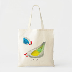 Bolso De Tela Acuarela de pollitos lindos