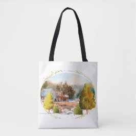 Bolso De Tela Acuarela escénica