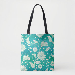 Bolso De Tela Acuarela floral de porcelana china