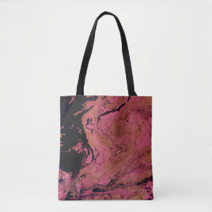 Bolso De Tela Acuarela, mármol