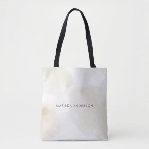 Bolso De Tela Acuarela mínima abstracta natural elegante simple