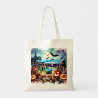 Bolso De Tela Acuarela nocturna de Eerie Halloween