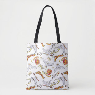 Bolso De Tela Acuarela Patrón de Hedwig GRYFFINDOR™