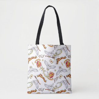 Bolso De Tela Acuarela Patrón de Hedwig GRYFFINDOR™