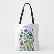 Acuarela personal de amapola silvestre multicolor