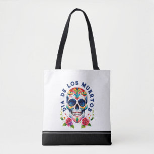 Bolso De Tela Acuarela Retro Azúcar Skull