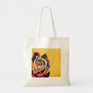 Bolso De Tela acuarela Rosa dorada