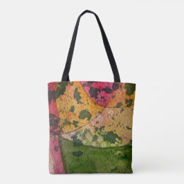 Bolso De Tela Acuarela Y Tinta Abstrante Expressionismo Arte