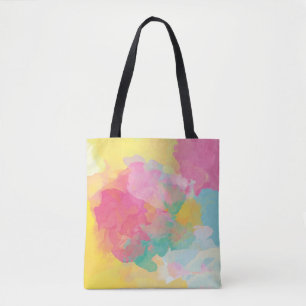 Bolso De Tela Acuarelas Pastel