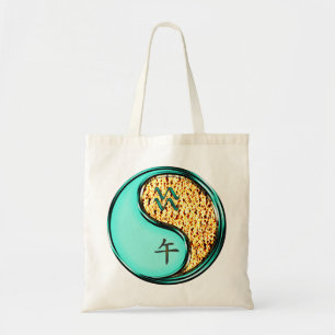 Bolso De Tela Acuario & Caballo de Fuego