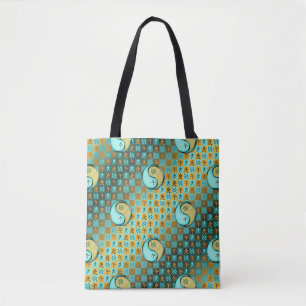 Bolso De Tela Acuario & Caballo de Metal