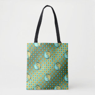 Bolso De Tela Acuario & Dragón de Metal
