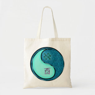 Bolso De Tela Acuario & Gallo de Agua