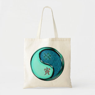 Bolso De Tela Acuario & Tigre de Agua