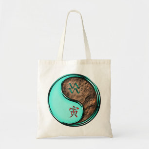 Bolso De Tela Acuario & Tigre de Tierra