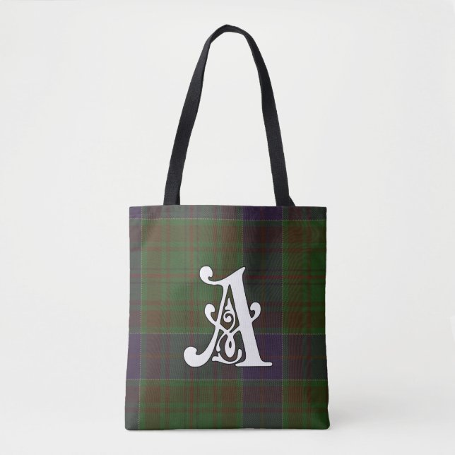 Bolso De Tela Adams Clan Tartan Monogram (Anverso)