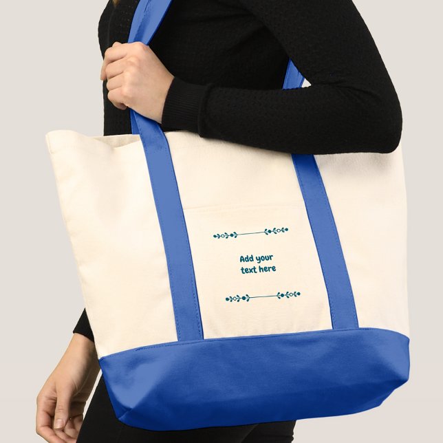 Bolso De Tela Add name blue text (Subido por el creador)
