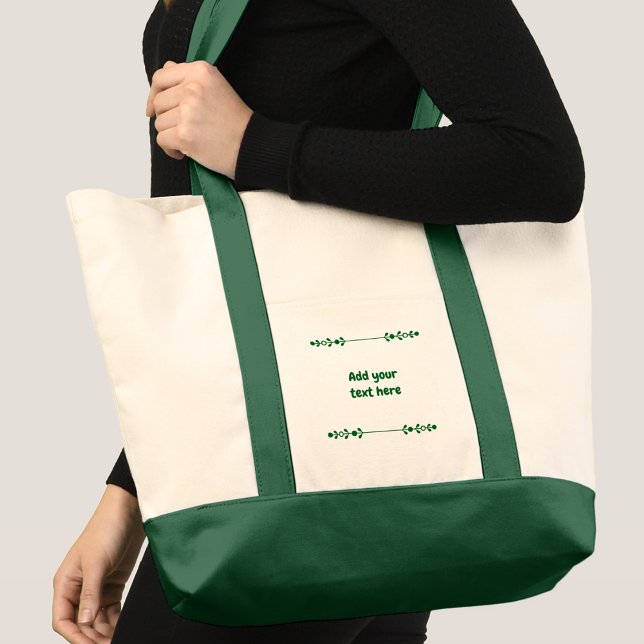 Bolso De Tela Add name green text (Subido por el creador)