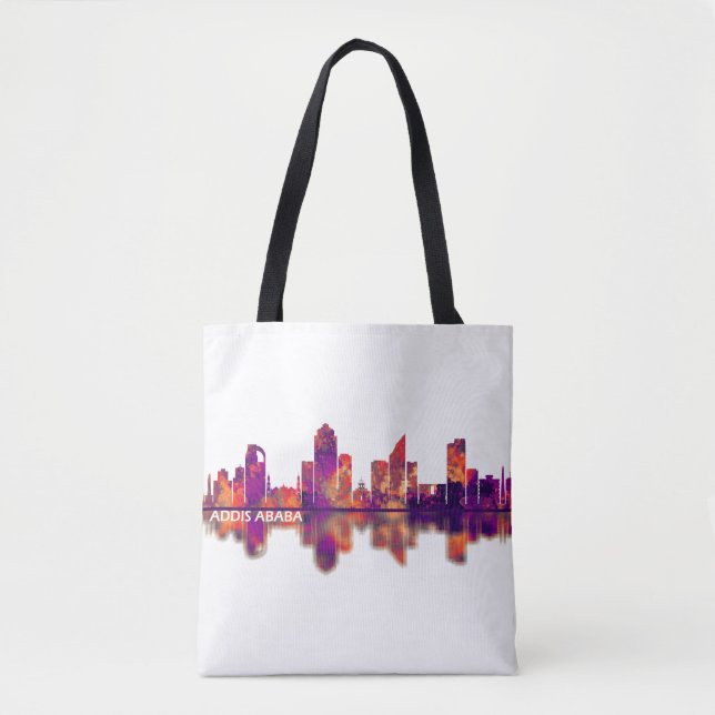 Bolso De Tela Addis Ababa Ethiopia skyline (Anverso)