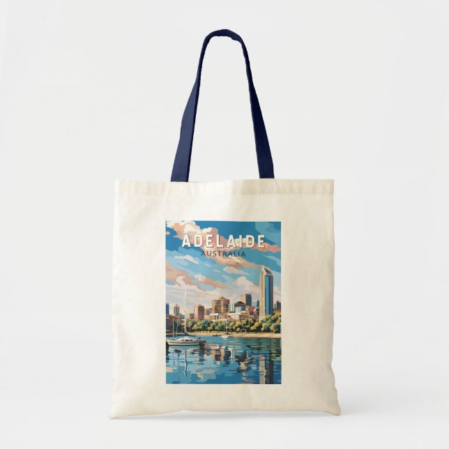 Bolso De Tela Adelaide Australia Viajes de arte (Frente)