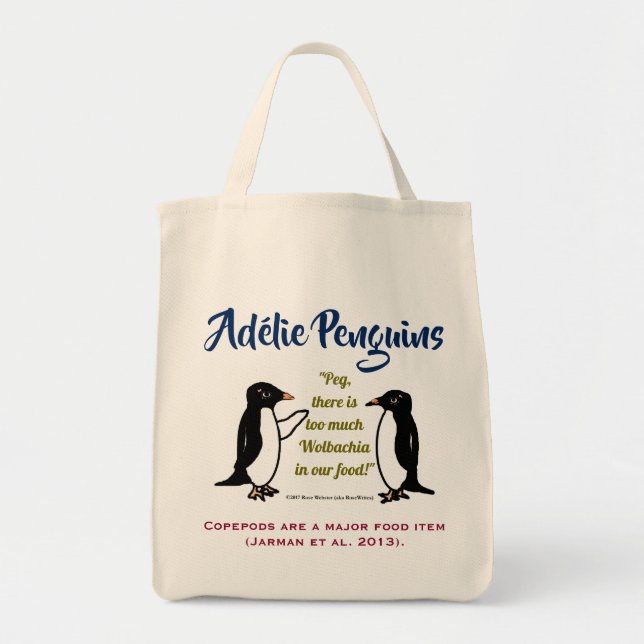 Bolso De Tela Adélie Penguins de RoseWrites (Frente)