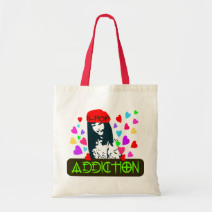 Bolso De Tela ╚" ♥ Adicción K-POP-Fabuloso Tote de Presupuesto H