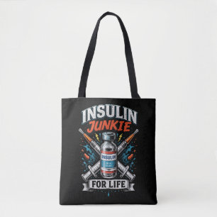 Bolso De Tela Adicto a la Insulina de por Vida